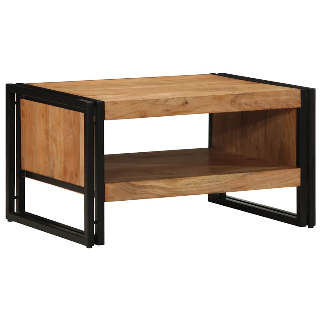 Tavolino da Salotto 70x50x38 cm Legno Massello di Acacia