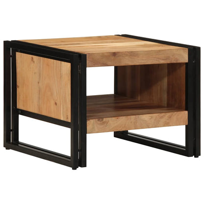 Tavolino da Salotto 50x50x38 cm Legno Massello di Acacia