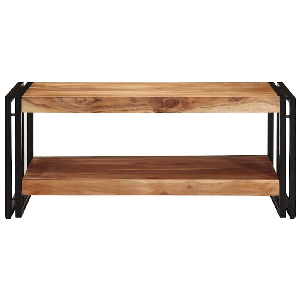 Tavolino da Salotto 90x50x38 cm Legno Massello di Acacia
