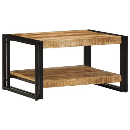 Tavolino 70x50x38 cm in Legno Massello di Mango Grezzo
