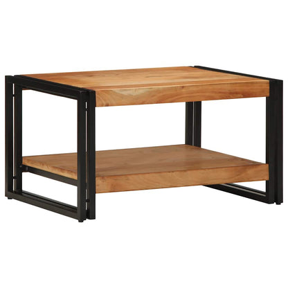 Tavolino da Salotto 70x50x38 cm Legno Massello di Acacia