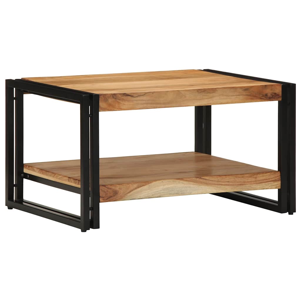 Tavolino da Salotto 70x50x38 cm Legno Massello di Acacia