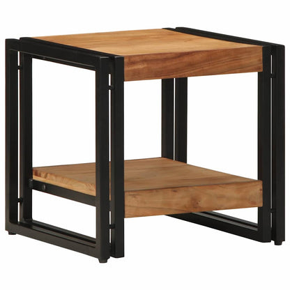 Tavolino da salotto 40 x 40 x 38 cm Legno di Acacia Massello