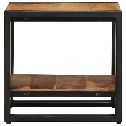 Tavolino da salotto 40 x 40 x 38 cm Legno di Acacia Massello