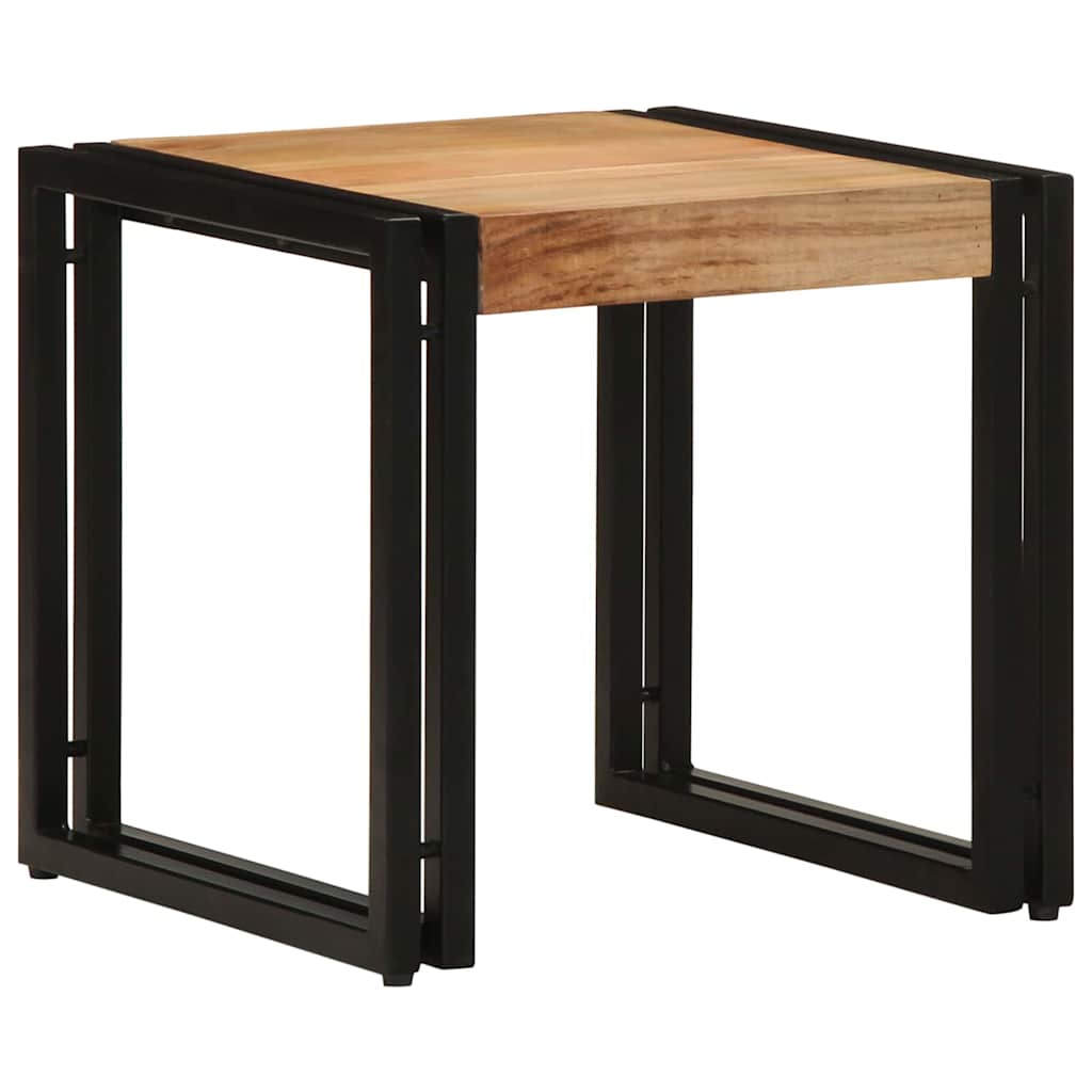 Tavolino da salotto 40 x 40 x 38 cm Legno di Acacia Massello