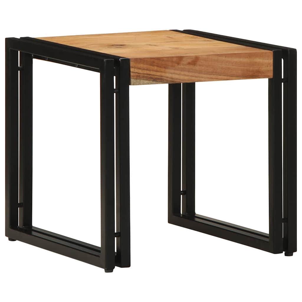 Tavolino da salotto 40 x 40 x 38 cm Legno di Acacia Massello