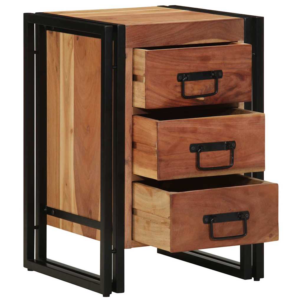 Armadio da Notte 40 x 40 x 59 cm Legno di Acacia Massello