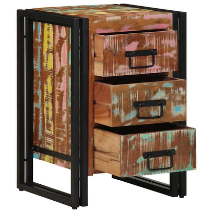 Armadio da Notte 40 x 40 x 59 cm Legno Recuperato Massello