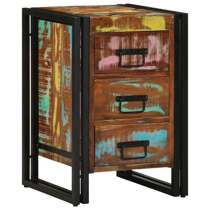 Armadio da Notte 40 x 40 x 59 cm Legno Recuperato Massello