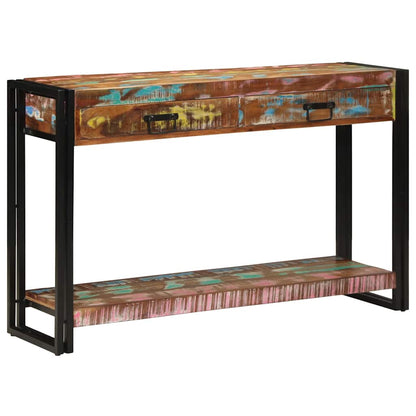 Tavolo consolle Multicolore Legno Recuperato Massello