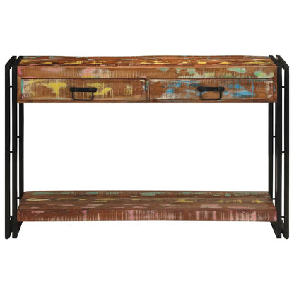 Tavolo consolle Multicolore Legno Recuperato Massello