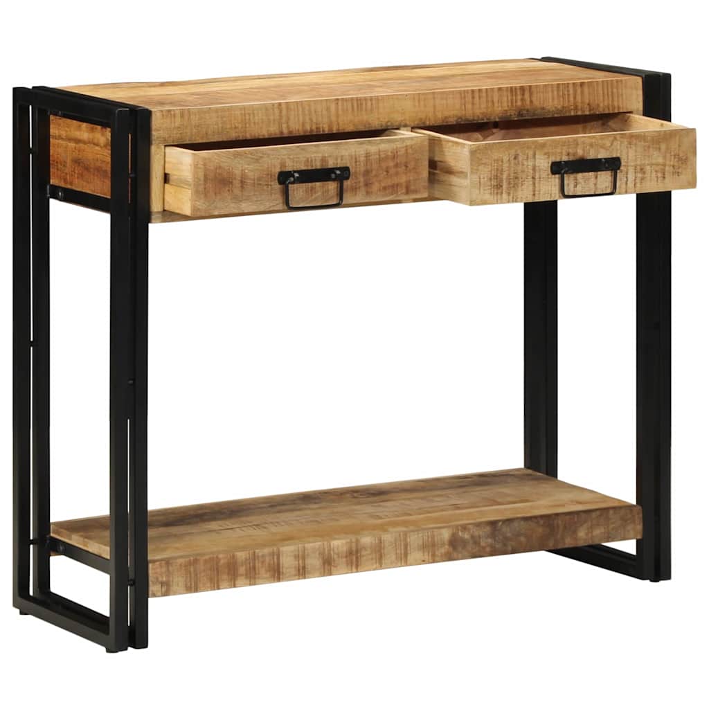 Tavolo consolle Marrone 90 x 33 x 75 cm Legno di mango massello