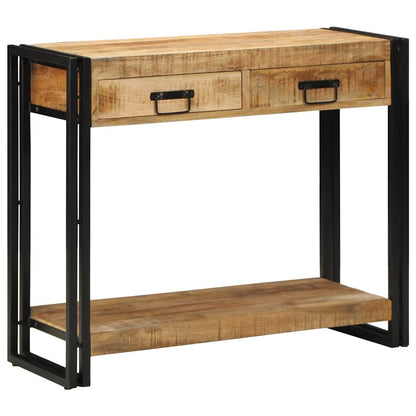 Tavolo consolle Marrone 90 x 33 x 75 cm Legno di mango massello