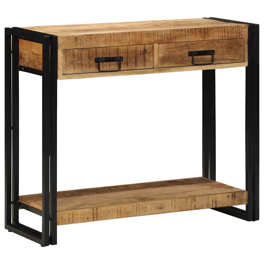 Tavolo consolle Marrone 90 x 33 x 75 cm Legno di mango massello
