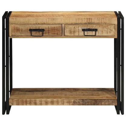 Tavolo consolle Marrone 90 x 33 x 75 cm Legno di mango massello