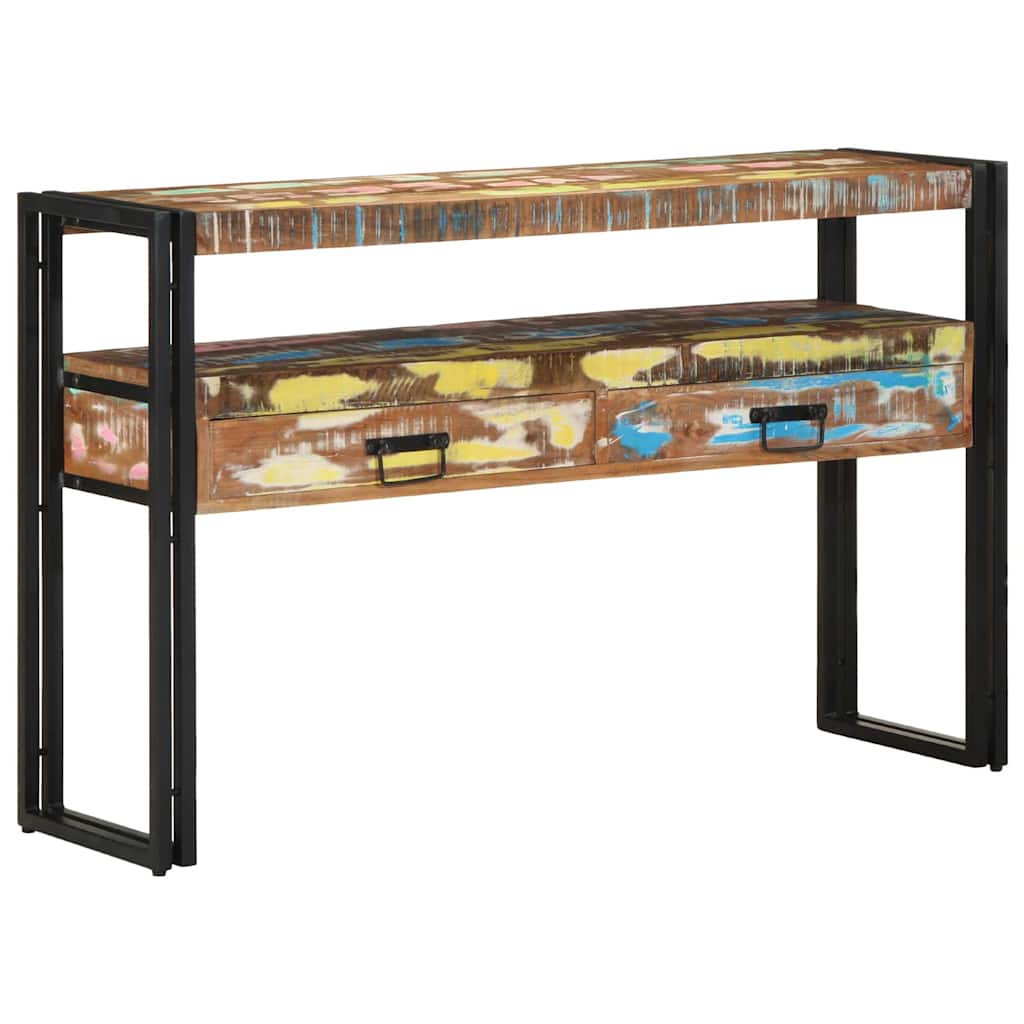 Tavolo consolle 120 x 33 x 75 cm Legno Recuperato Massello