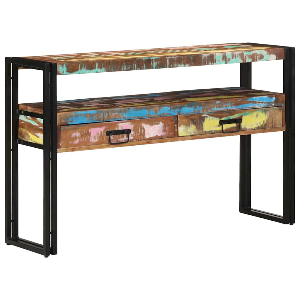 Tavolo consolle 120 x 33 x 75 cm Legno Recuperato Massello