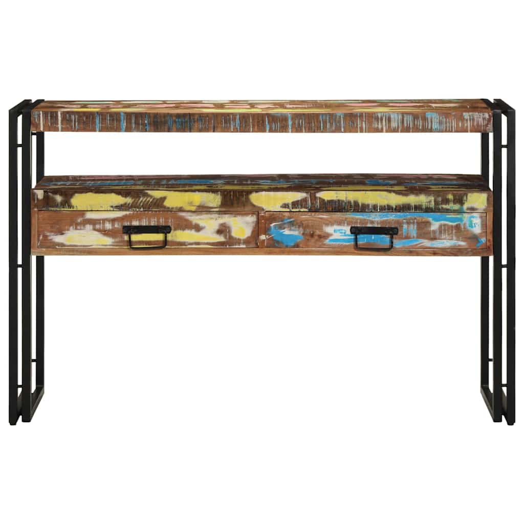 Tavolo consolle 120 x 33 x 75 cm Legno Recuperato Massello