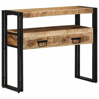 Tavolo consolle Marrone 90 x 33 x 75 cm Legno di mango massello
