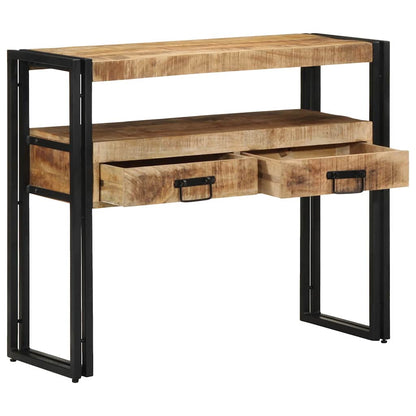 Tavolo consolle Marrone 90 x 33 x 75 cm Legno di mango massello
