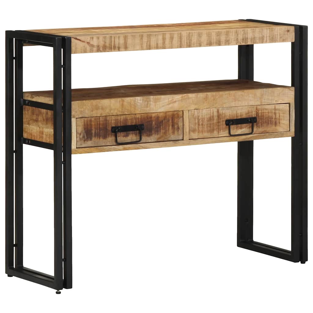 Tavolo consolle Marrone 90 x 33 x 75 cm Legno di mango massello