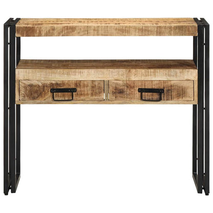 Tavolo consolle Marrone 90 x 33 x 75 cm Legno di mango massello