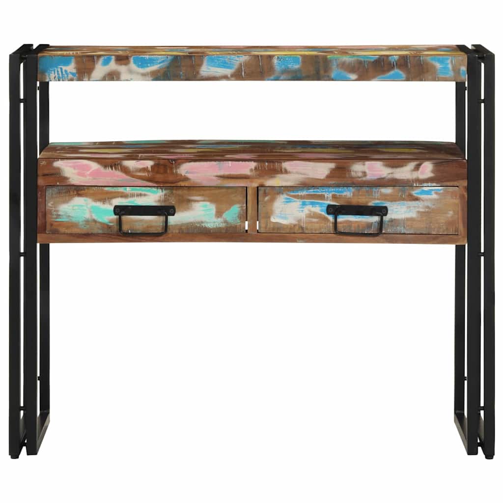Tavolo consolle 90 x 33 x 75 cm Legno Recuperato Massello