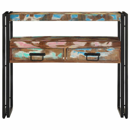 Tavolo consolle 90 x 33 x 75 cm Legno Recuperato Massello