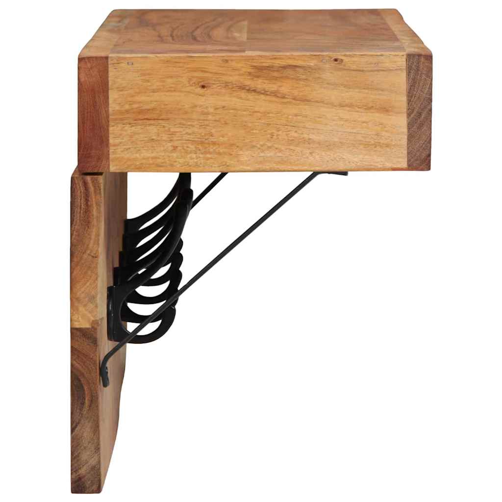 Appendiabiti Marrone 73 x 19 x 23 cm Legno massello di acacia