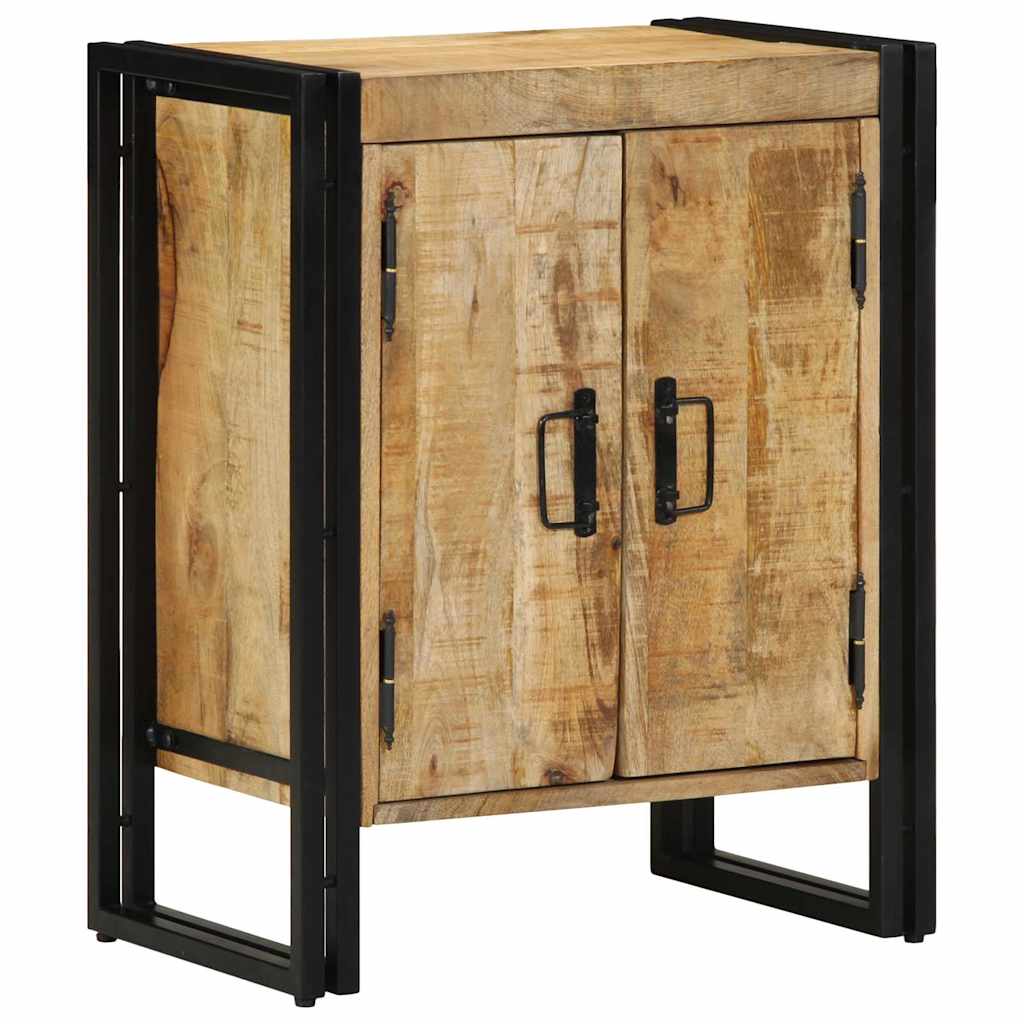 Mobile per scarpe con porta Marrone Legno massello di mango