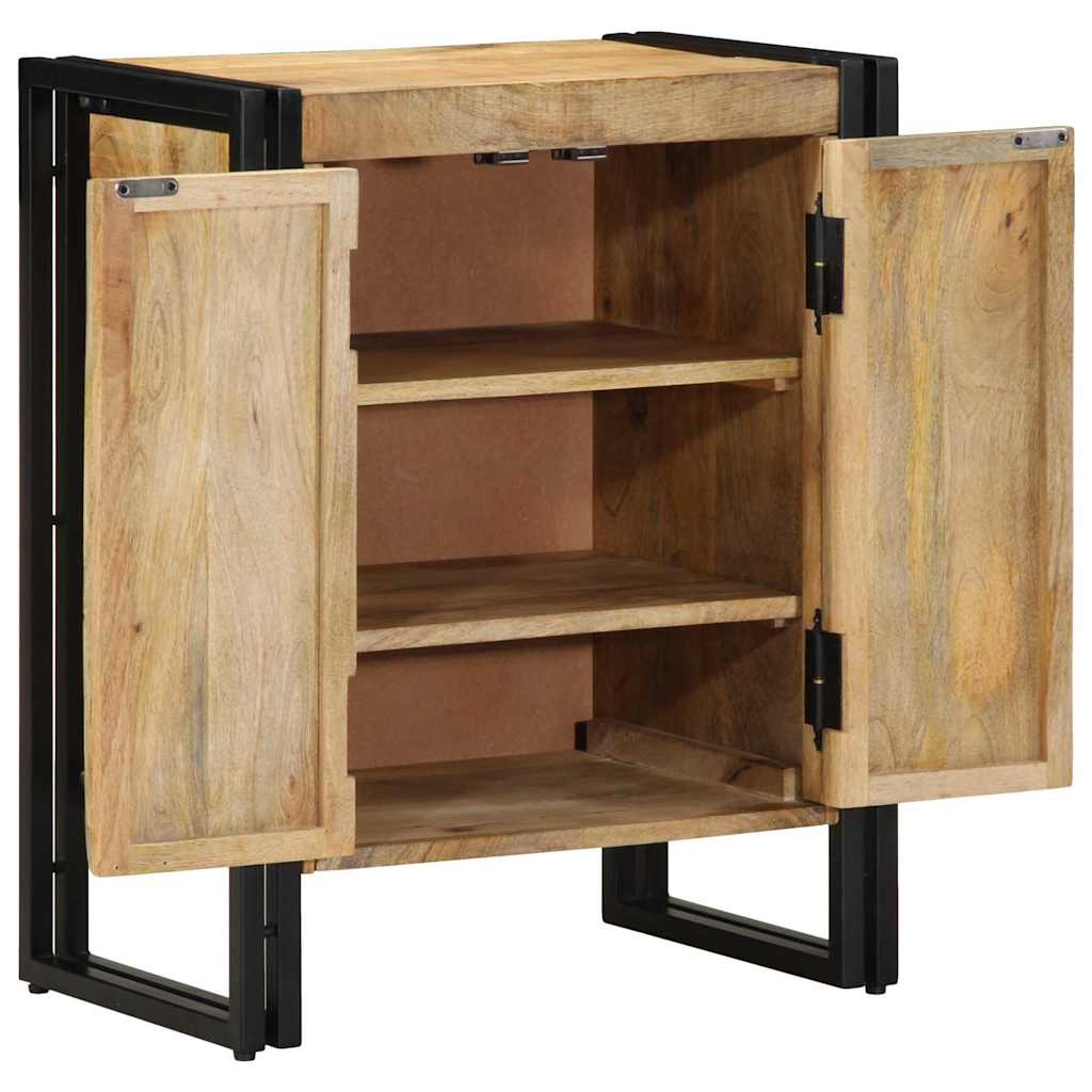 Mobile per scarpe con porta Marrone Legno massello di mango