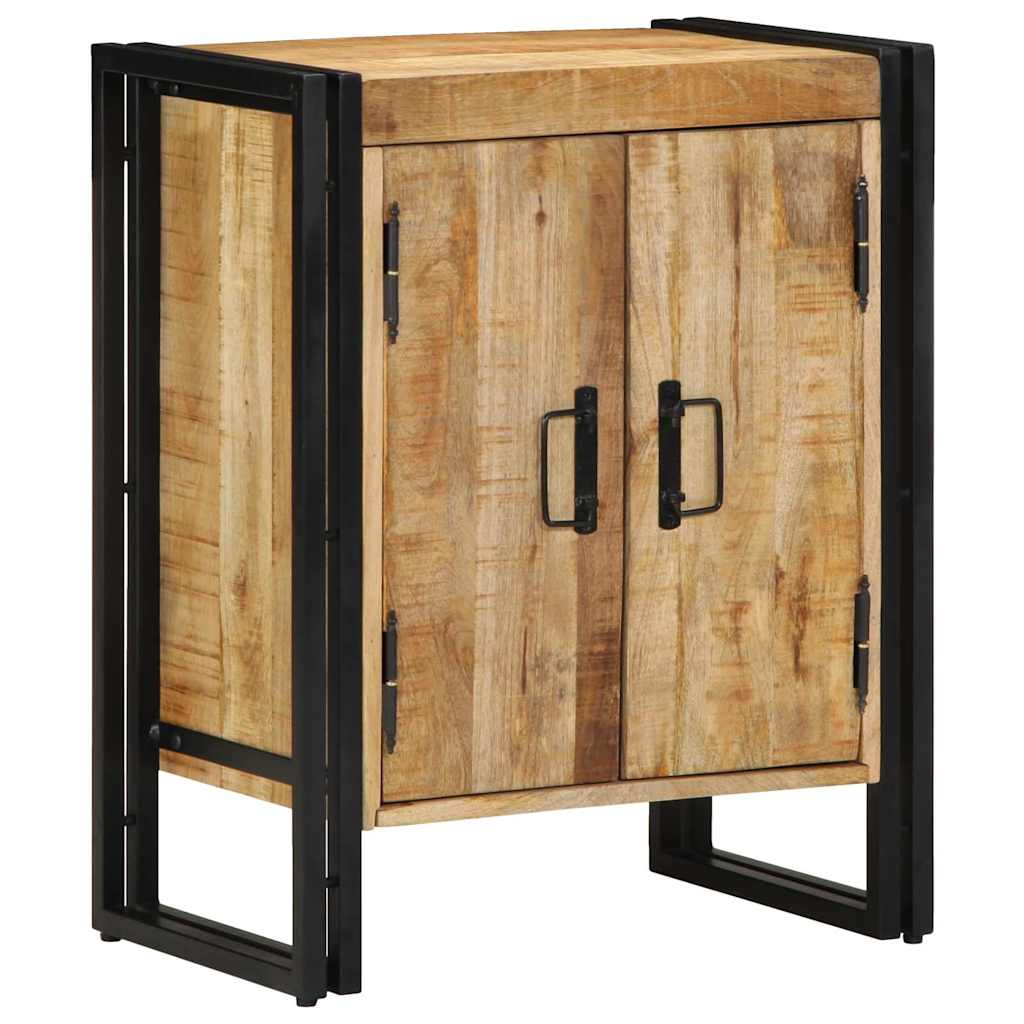Mobile per scarpe con porta Marrone Legno massello di mango