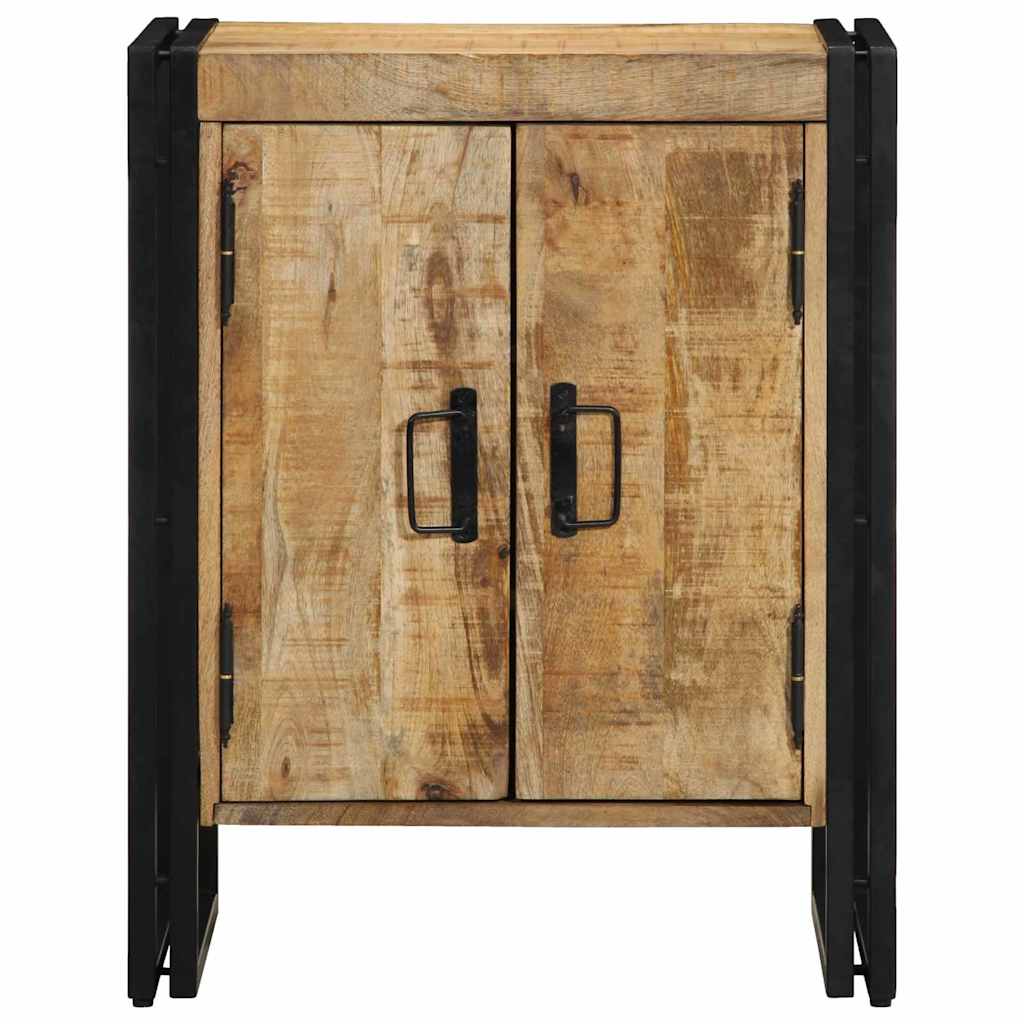 Mobile per scarpe con porta Marrone Legno massello di mango