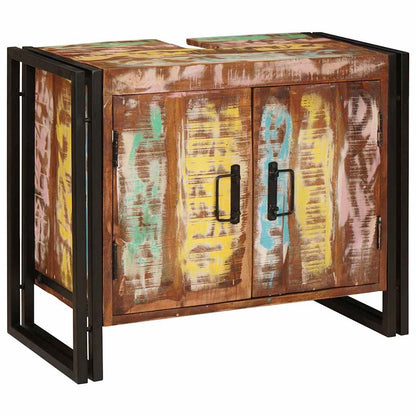 Armadio sottolavello Multicolore Legno Recuperato Massello