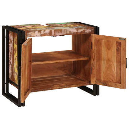 Armadio sottolavello Multicolore Legno Recuperato Massello