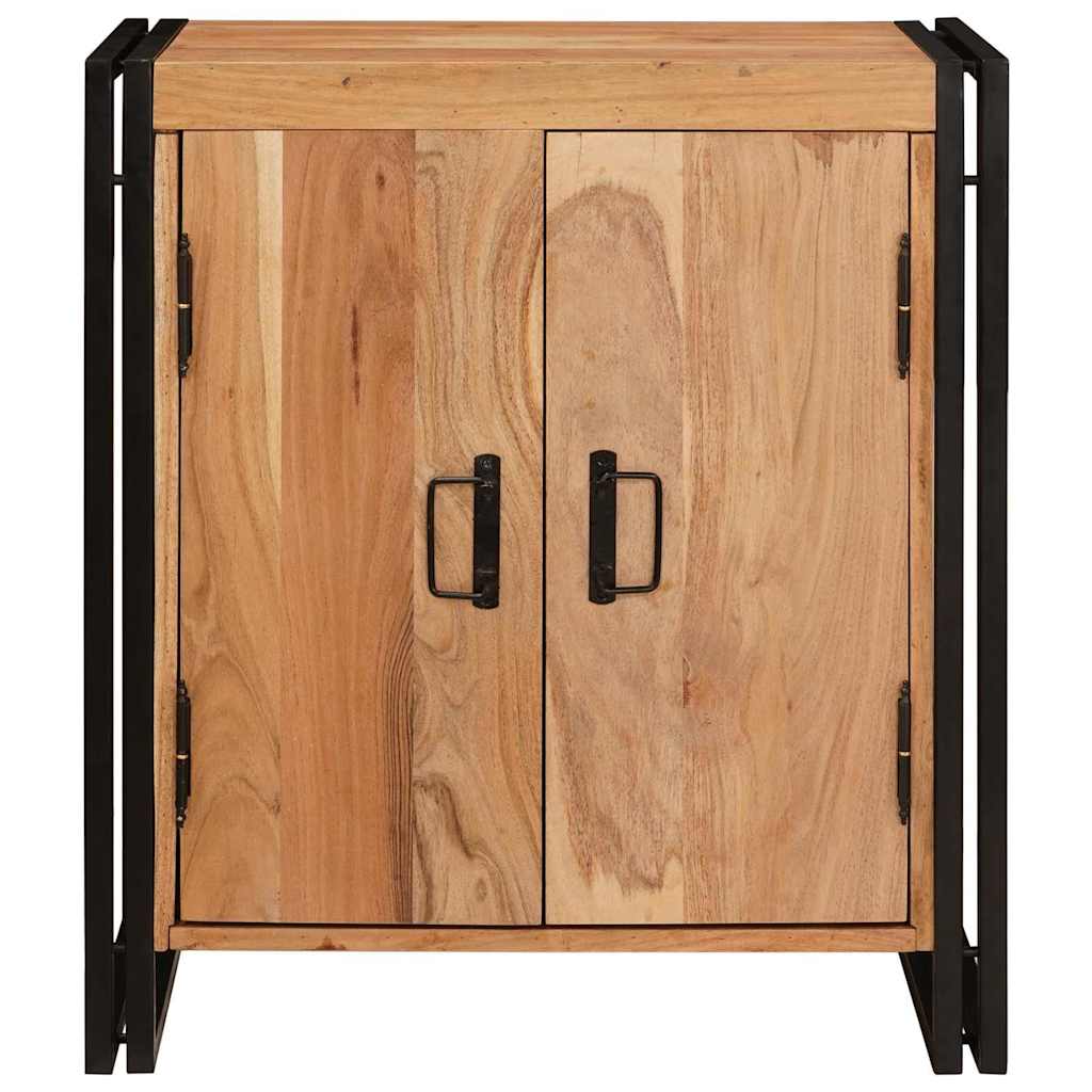 Armadio da Notte Marrone legno massello di acacia