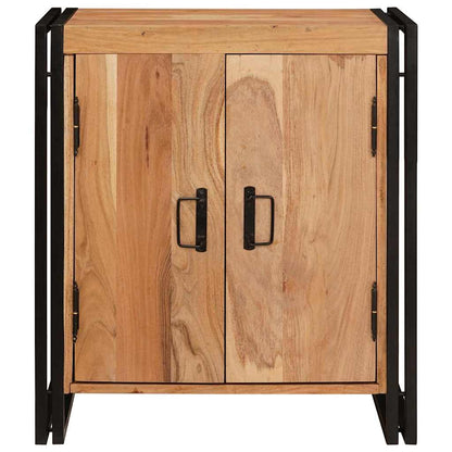 Armadio da Notte Marrone legno massello di acacia