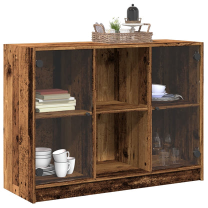 Credenza Legno Antico 102x37x75,5 cm in Legno Multistrato