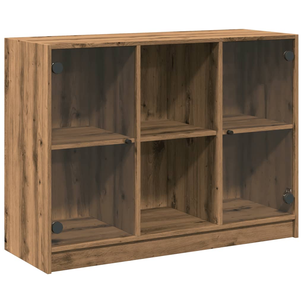 Credenza Rovere Artigianale 102x37x75,5 cm in Legno Multistrato
