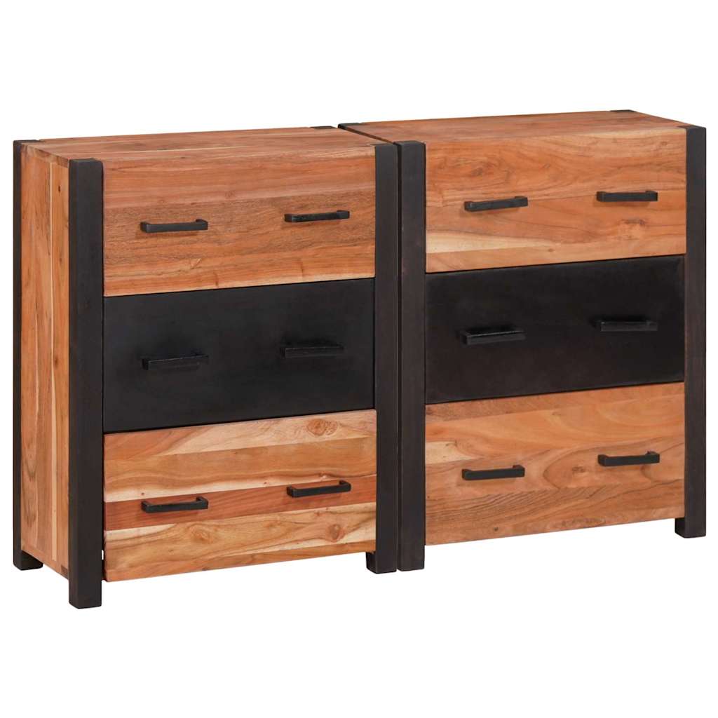 Credenza con cassetto 3 pcs Marrone 110 x 30 x 75 cm
