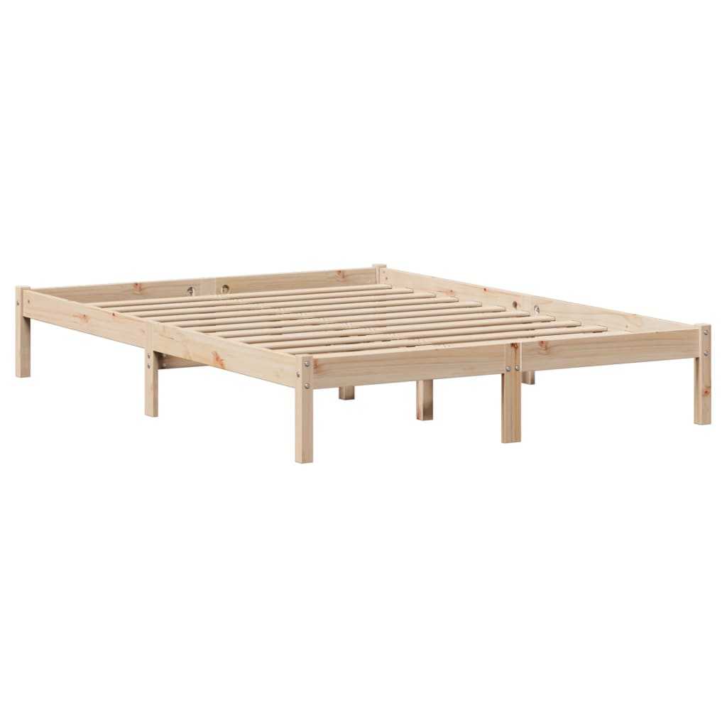 Letto Libreria senza Materasso 160x200 cm in Legno di Pino