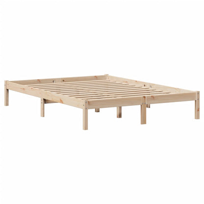 Letto Libreria senza Materasso 150x200 cm in Legno di Pino
