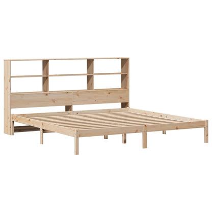 Letto Libreria senza Materasso 180x200 cm in Legno di Pino