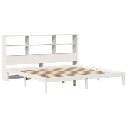 Giroletto con Libreria senza Materasso 180x200 cm in Legno Pino
