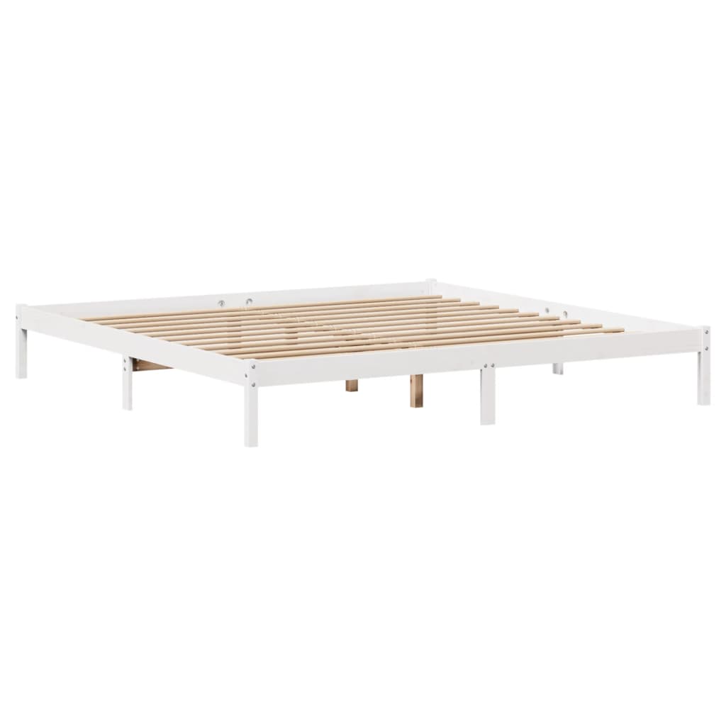 Giroletto con Libreria senza Materasso 180x200 cm in Legno Pino