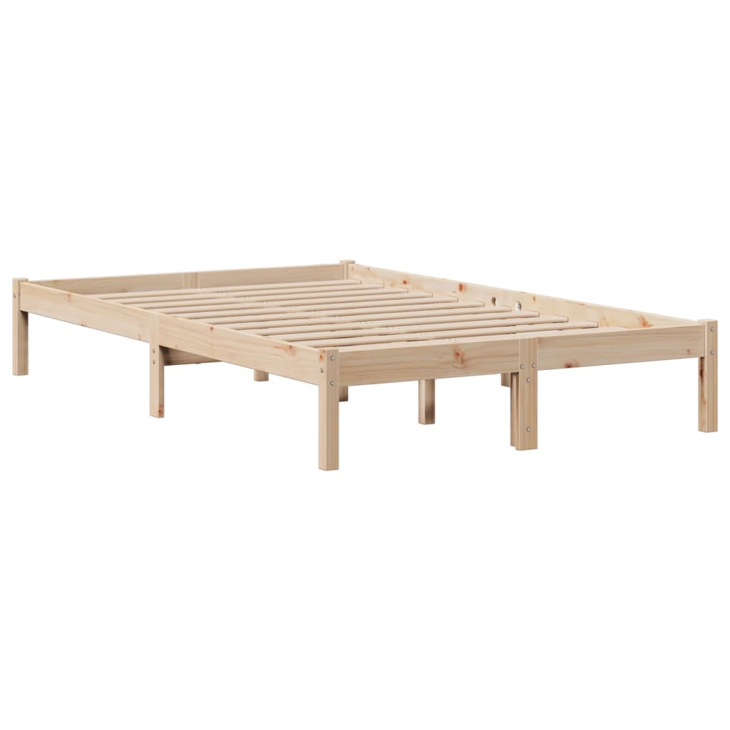 Letto Libreria senza Materasso 135x190 cm in Legno di Pino