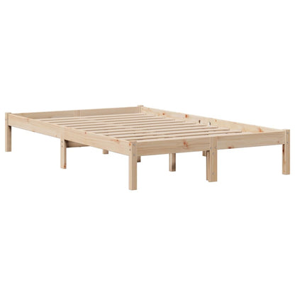 Letto Libreria senza Materasso 135x190 cm in Legno di Pino