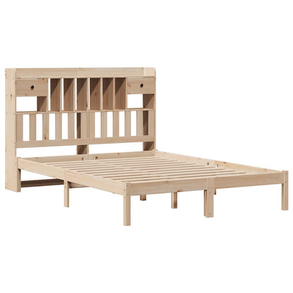 Letto Libreria senza Materasso 160x200 cm in Legno di Pino