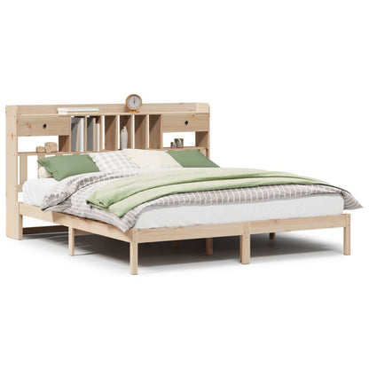 Letto Libreria senza Materasso 180x200 cm in Legno di Pino