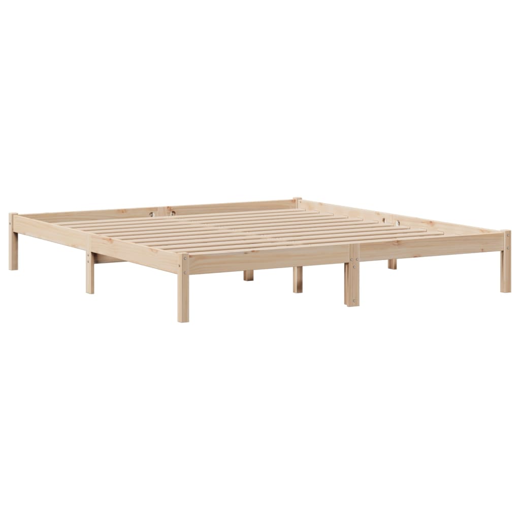 Letto Libreria senza Materasso 180x200 cm in Legno di Pino